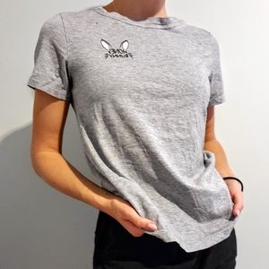 Loose gray sleep shirt